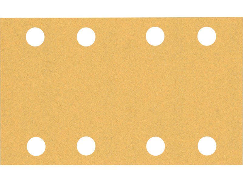 Brusni papir EXPERT Bosch z 8 luknjami za vibracijske brusilnike, Dimenzije: 80x133 mm, Zrnatost: 120, 2608901663